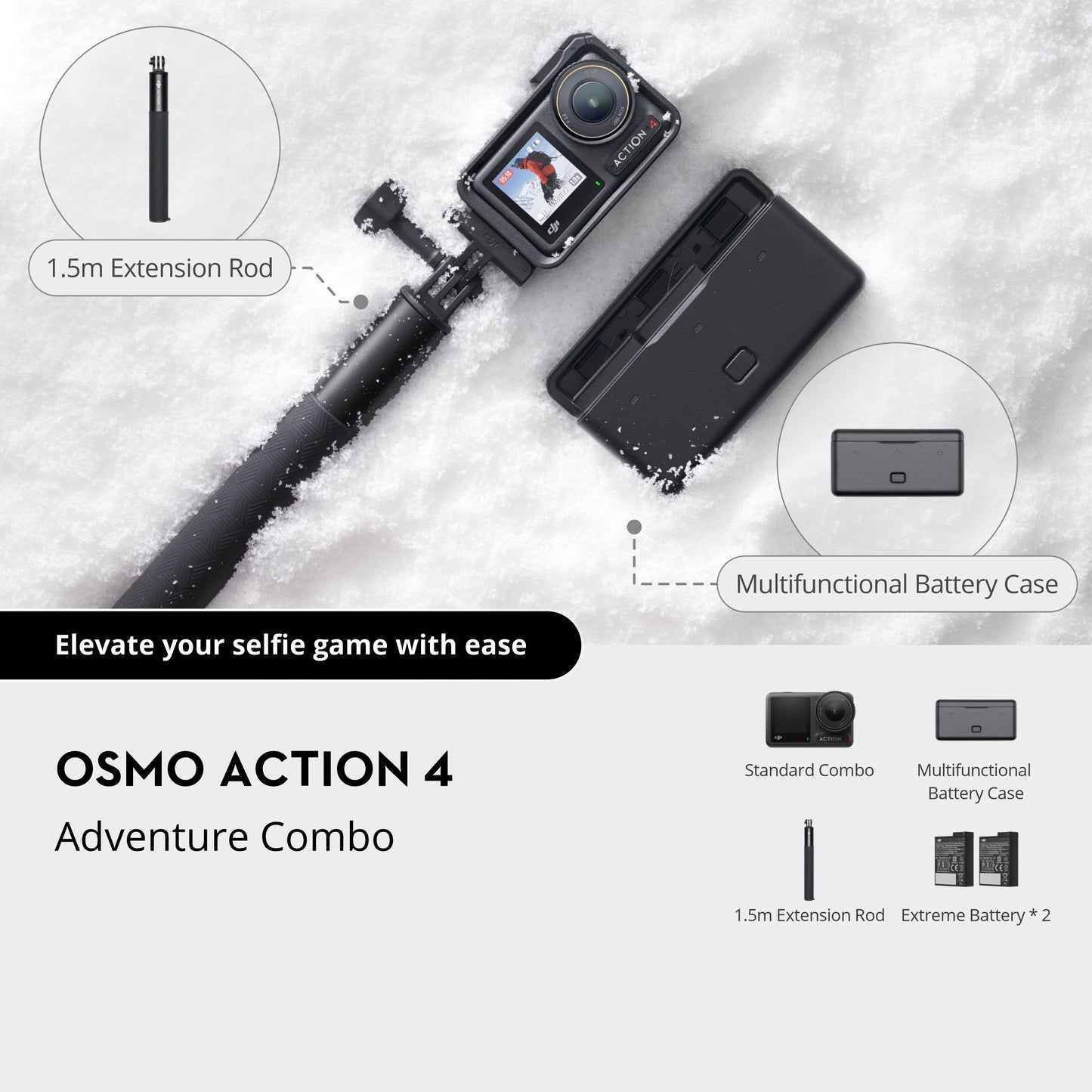 DJI Osmo Action 4 Camera Adventure Combo