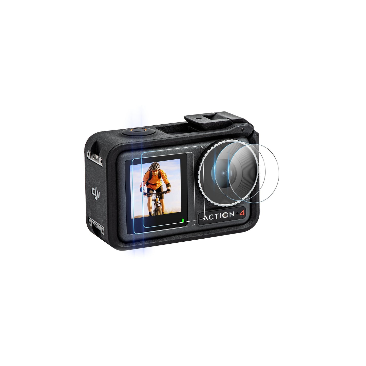 Glass Protectors For DJI Osmo Action 4 (2 Pack)